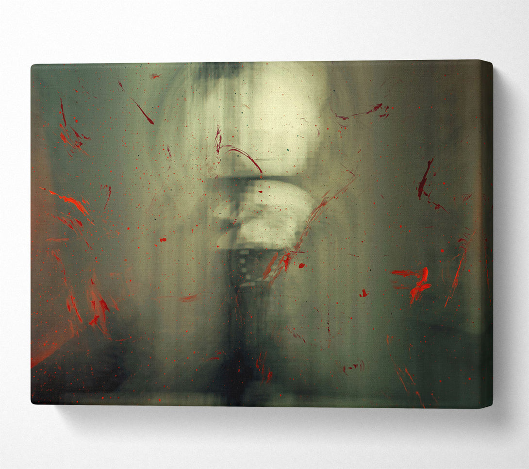 A Canvas Print of Red On Grey Fog Canvas Wall Art