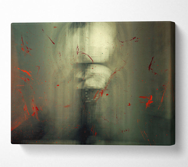  A Canvas Print of Red On Grey Fog Canvas Wall Art