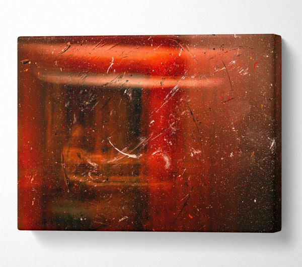  A Canvas Print of Crimson Abstract Strokes Canvas Wall Art