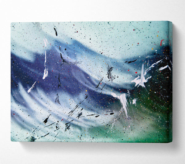  A Canvas Print of Blue Cosmic Symphony Canvas Wall Art