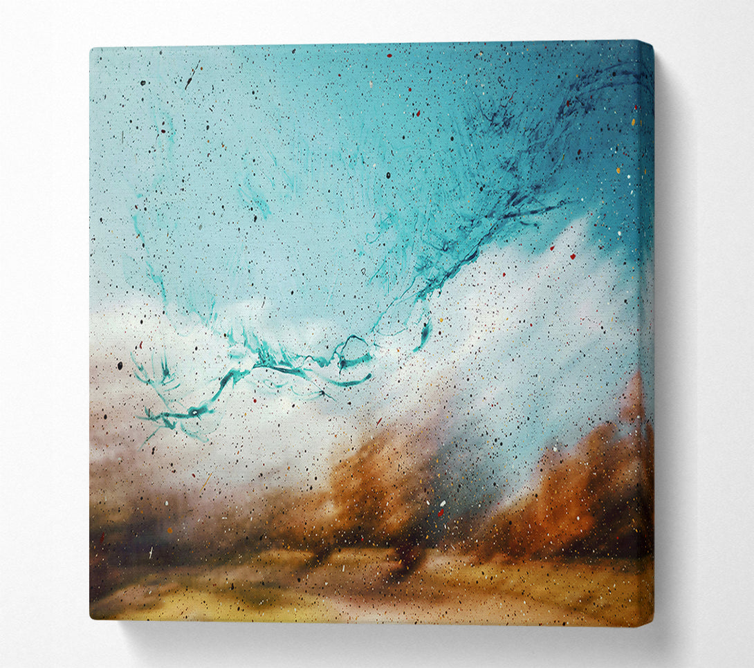  A Canvas Print of Azure Sky Specks Canvas Print