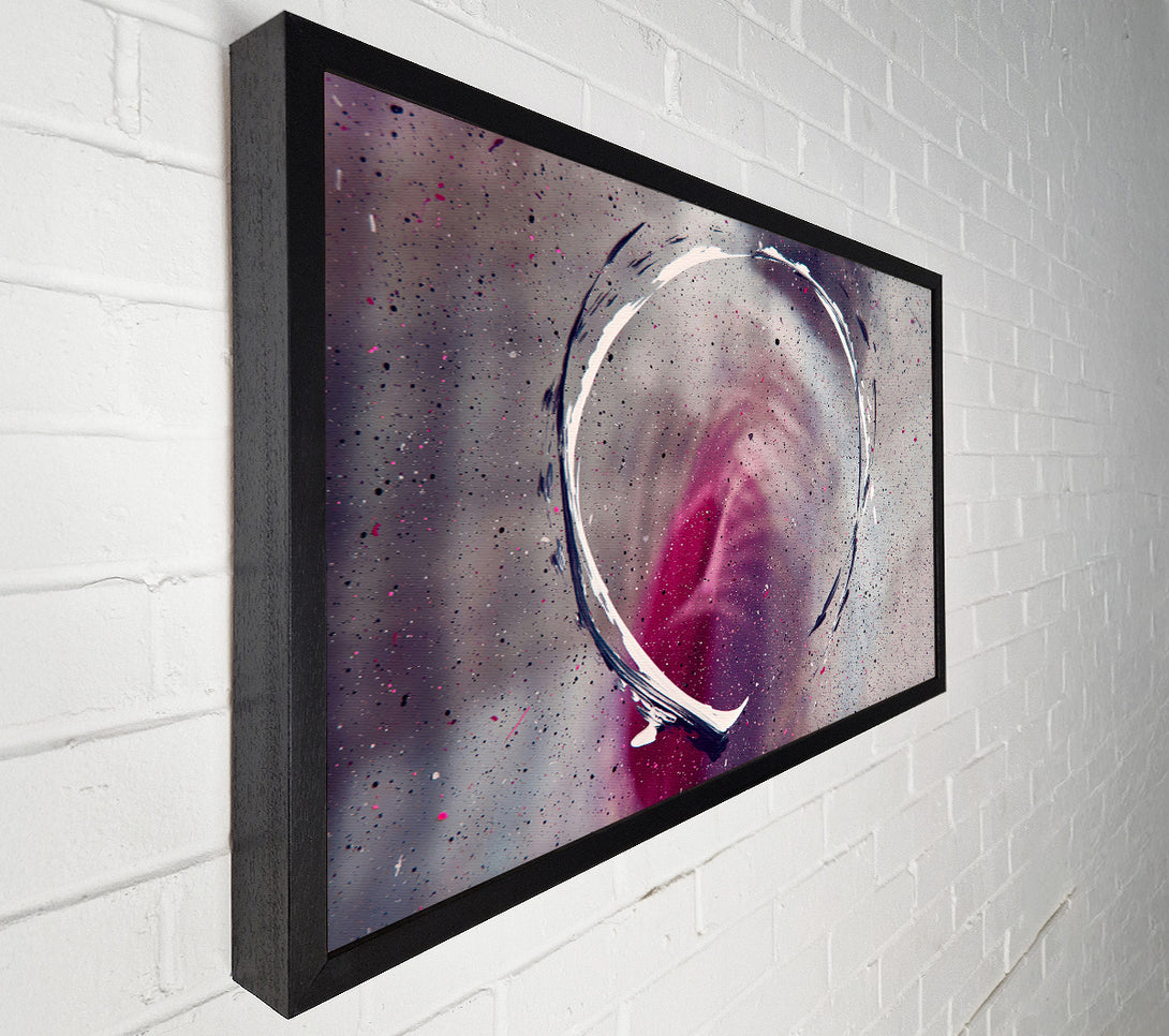  A Canvas Print of Pink Circle Splashes Canvas Print
