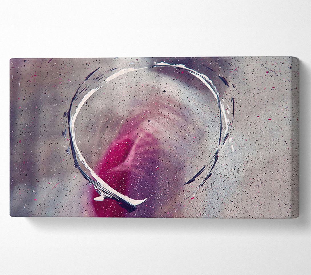 A Canvas Print of Pink Circle Splashes Canvas Print