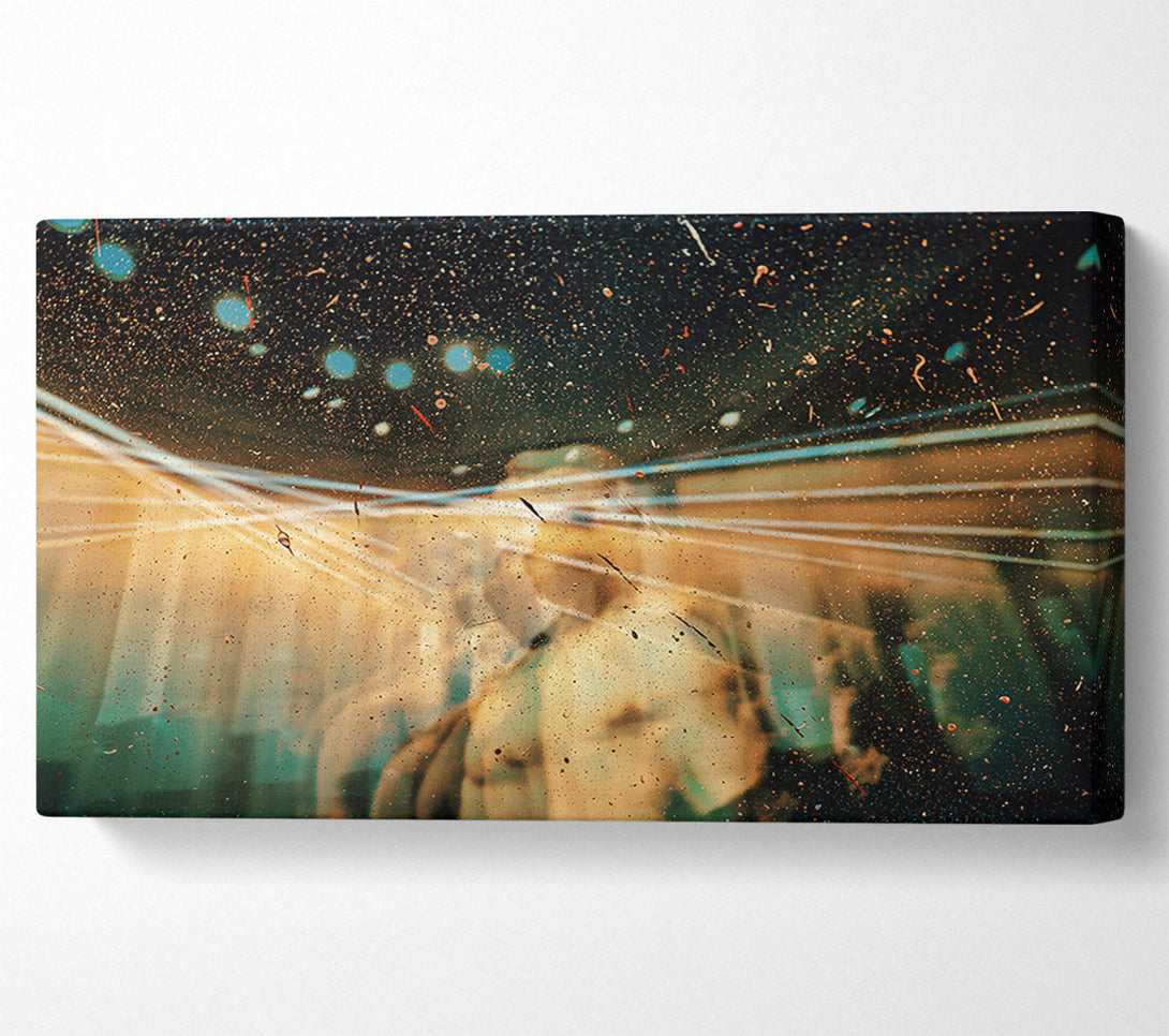  A Canvas Print of Golden Through Glass Canvas Art