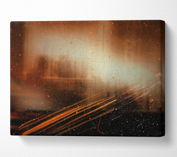  A Canvas Print of Golden Dust Trails Canvas Print