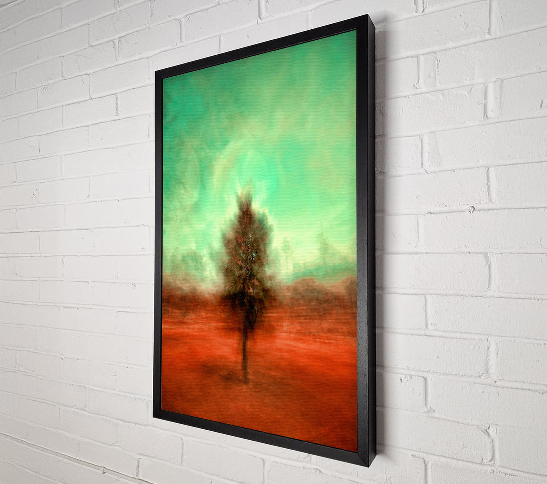  A Canvas Print of Emerald Tree In Red Soil Canvas Wall Art