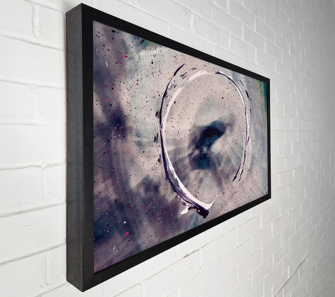  A Canvas Print of White Cosmic Circle Canvas Print