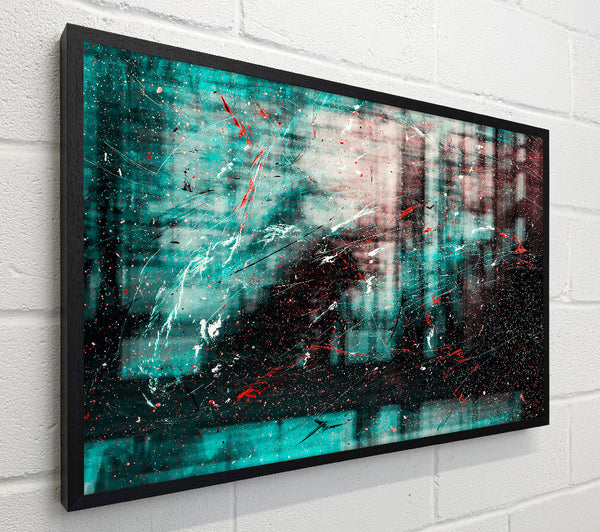 Teal Scratched Surface