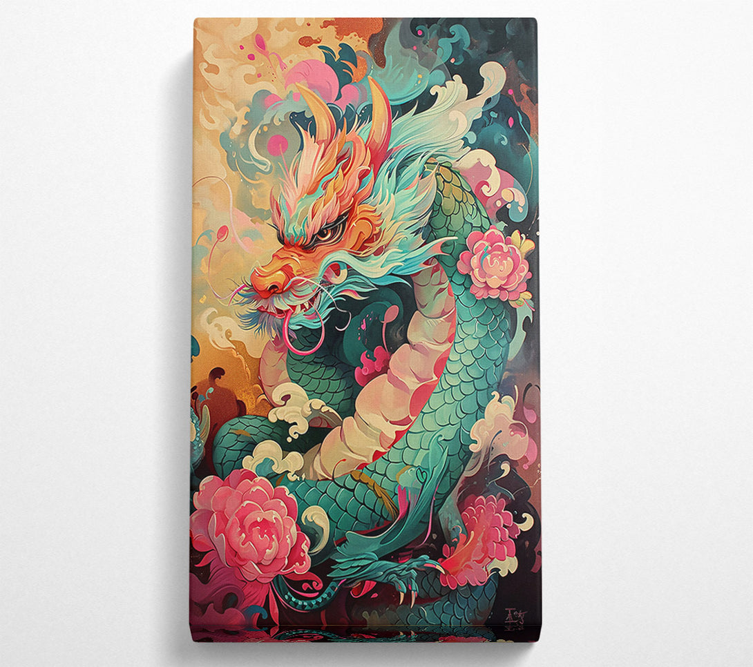  A Canvas Print of Emerald Dragon Dreams Canvas Art
