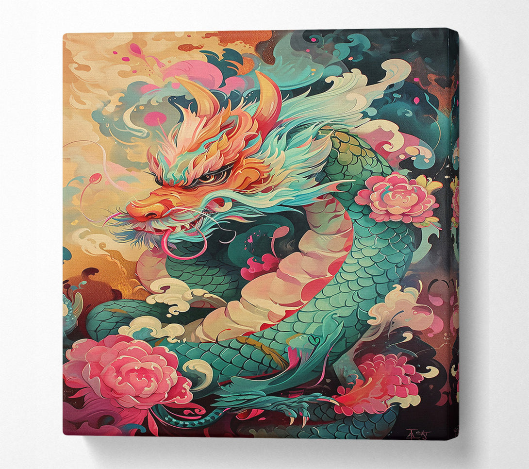  A Canvas Print of Emerald Dragon Dreams Canvas Art