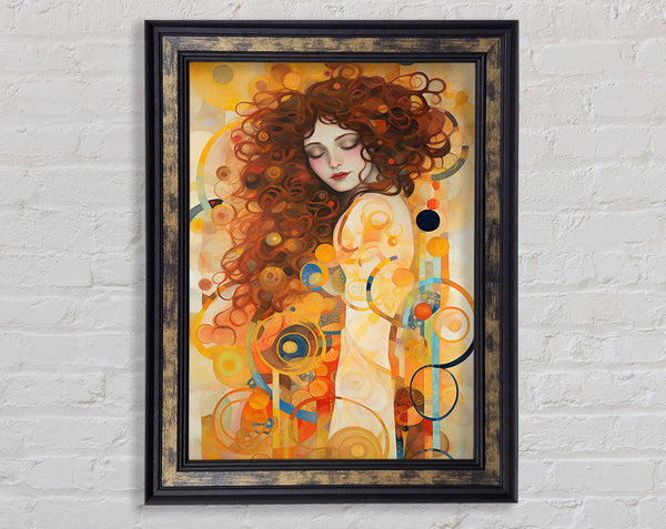 Klimt Flow Framed Print