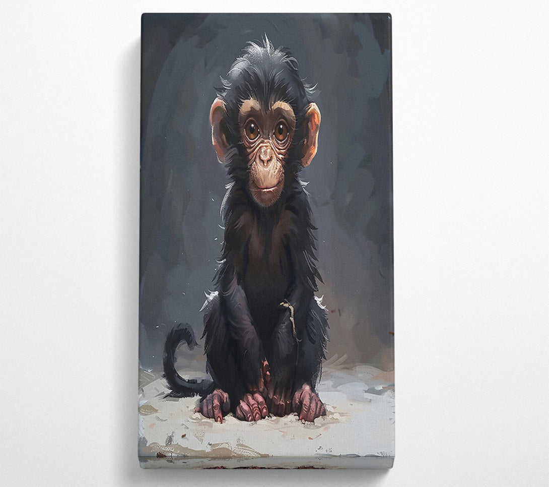  A Canvas Print of Black Furry Wonder Canvas Art