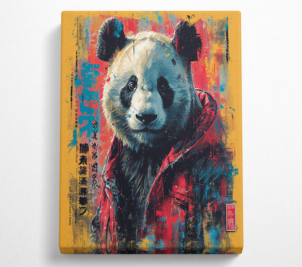  A Canvas Print of Red Panda Graffiti Canvas Print