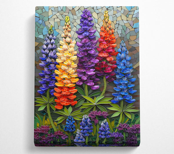  A Canvas Print of Mosaic Garden Bloom Canvas Art