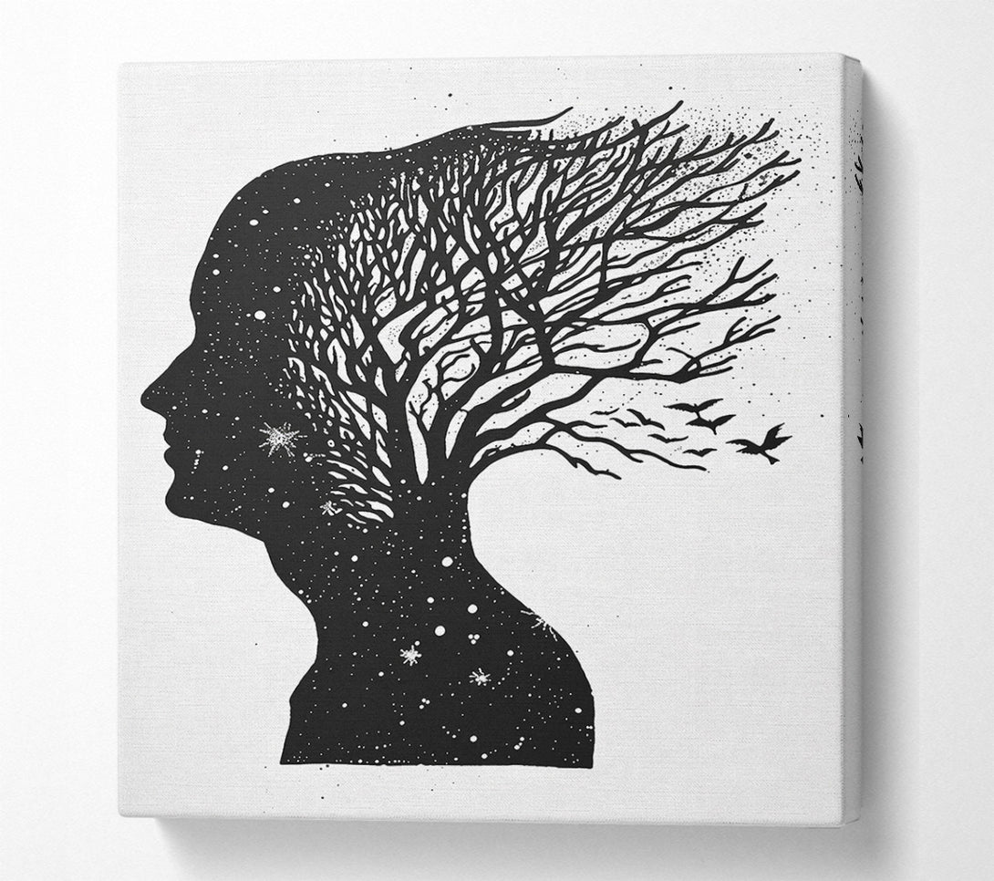  A Canvas Print of Black Sky Thoughts Canvas Print