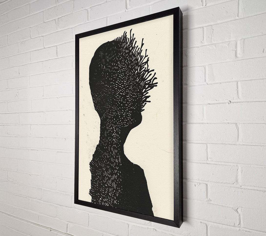  A Canvas Print of Blackening The Silhouettes Canvas Print