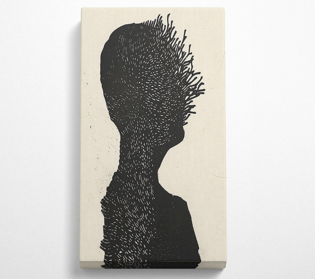  A Canvas Print of Blackening The Silhouettes Canvas Print