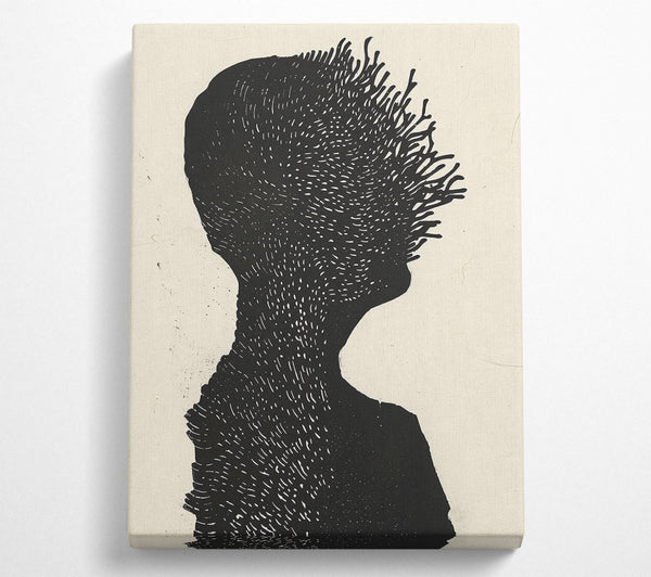  A Canvas Print of Blackening The Silhouettes Canvas Print