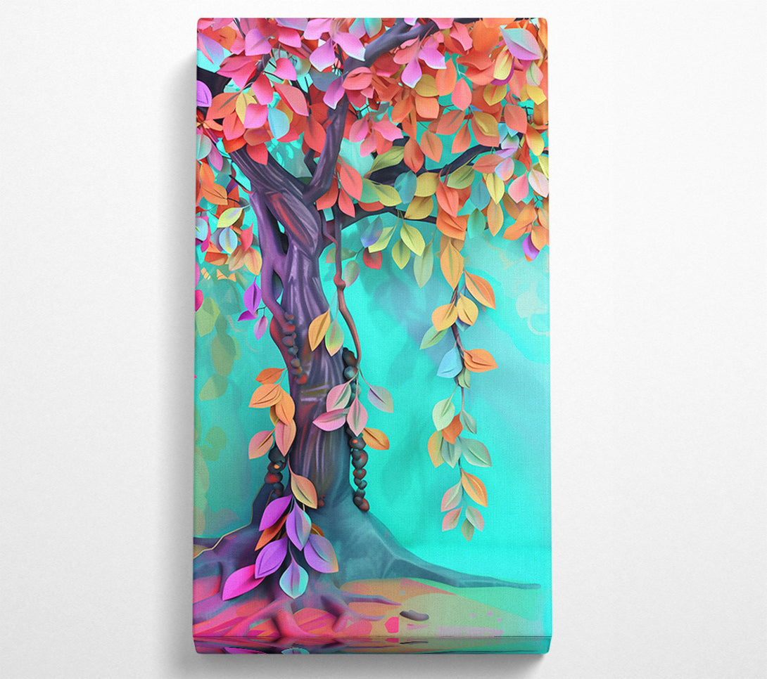  A Canvas Print of Turquoise Dream Tree Canvas Print
