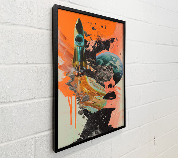 Orange Cosmic Flight