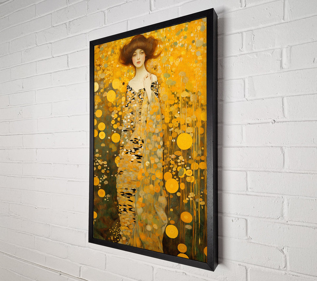  A Canvas Print of Klimt Lady Tall Canvas Art