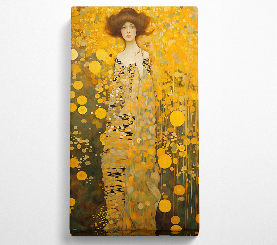  A Canvas Print of Klimt Lady Tall Canvas Art