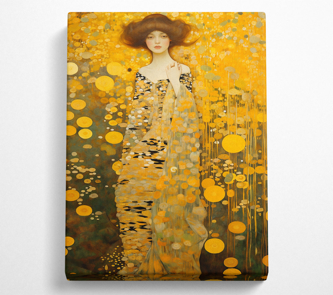  A Canvas Print of Klimt Lady Tall Canvas Art