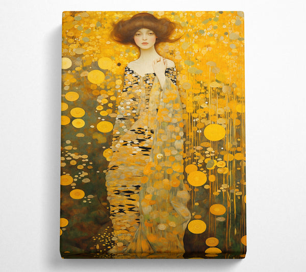  A Canvas Print of Klimt Lady Tall Canvas Art