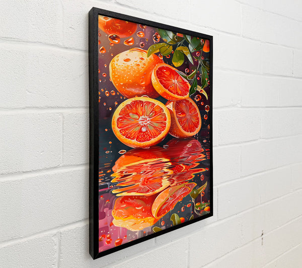 Crimson Citrus Reflection