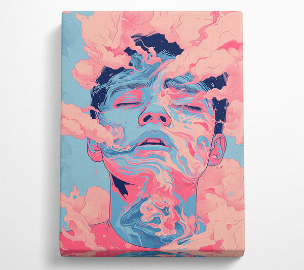  A Canvas Print of Pink Swirling Dream Canvas Print