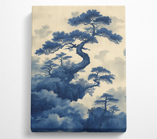  A Canvas Print of Indigo Mountain Dreams Canvas Print