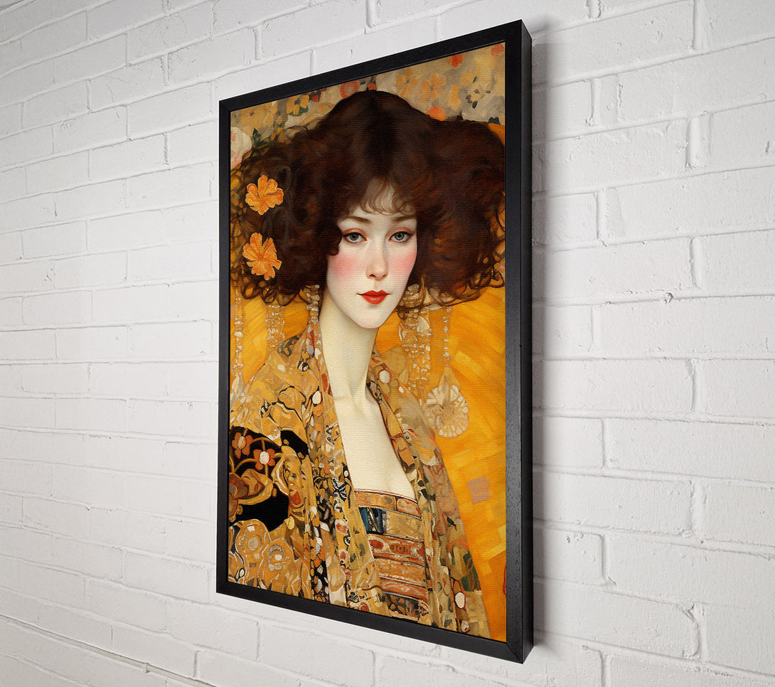  A Canvas Print of Klimt Of Beauty Canvas Print