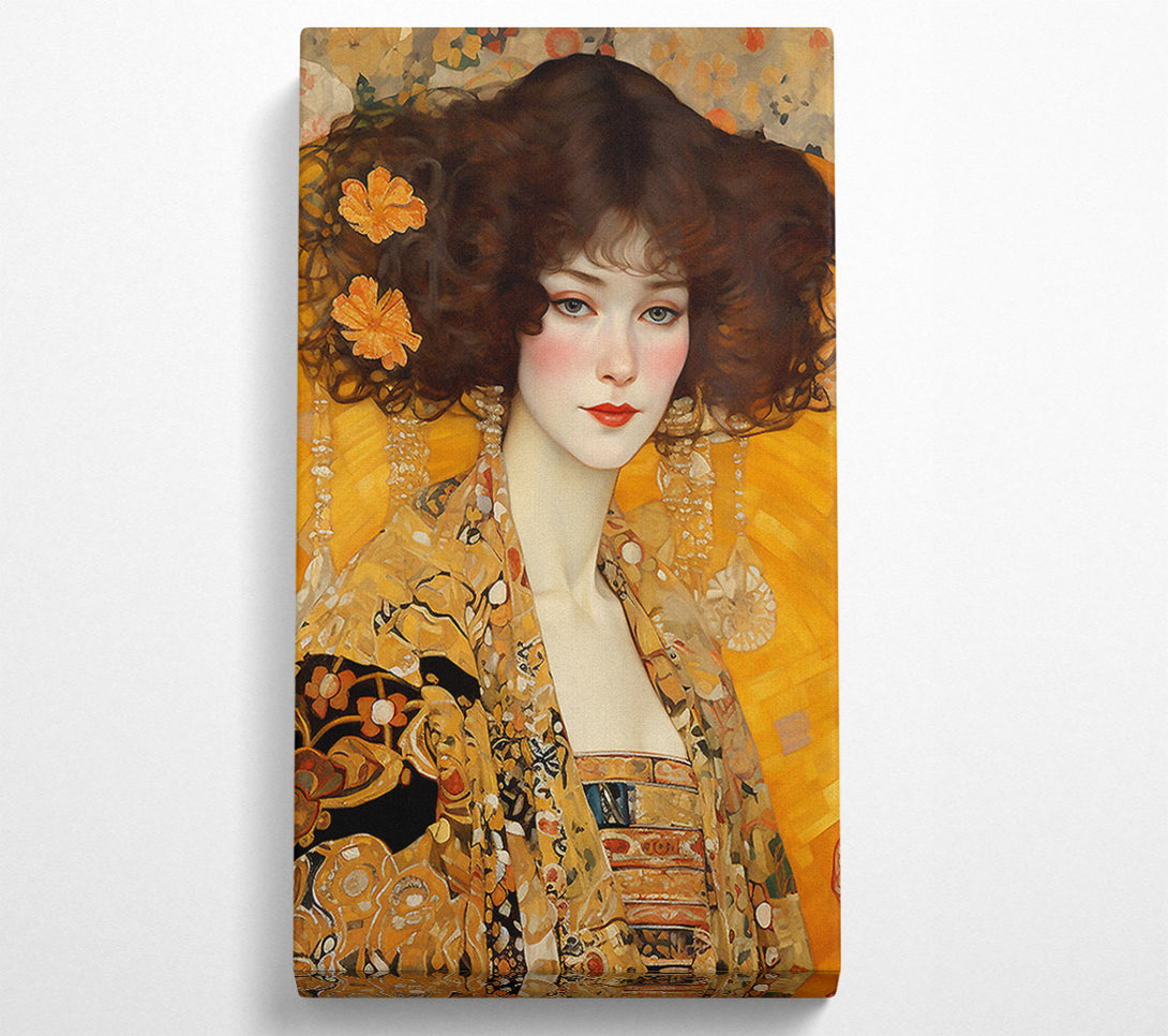 A Canvas Print of Klimt Of Beauty Canvas Print