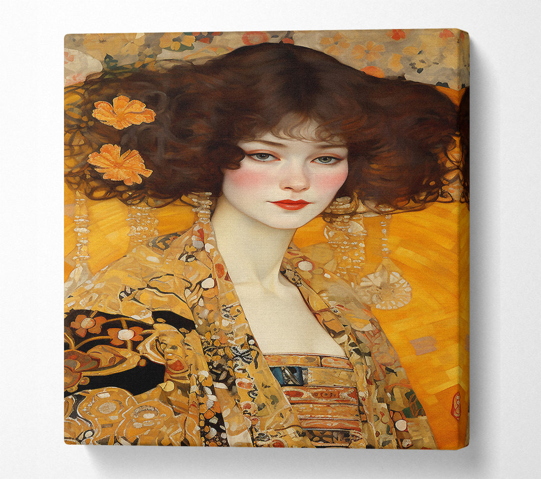  A Canvas Print of Klimt Of Beauty Canvas Print