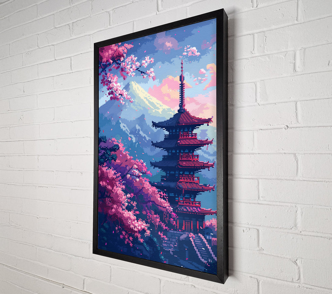  A Canvas Print of Pink Pagoda Dreamscapes Canvas Print