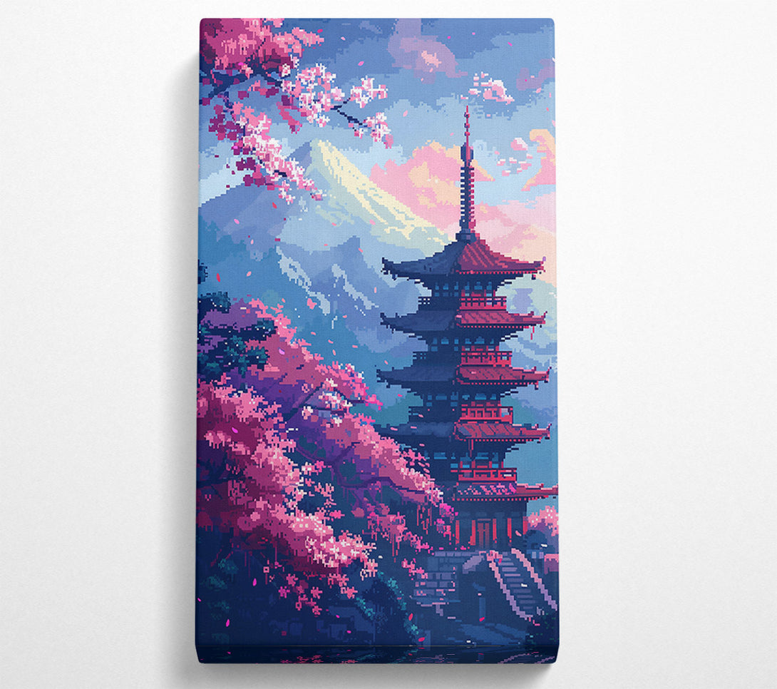  A Canvas Print of Pink Pagoda Dreamscapes Canvas Print