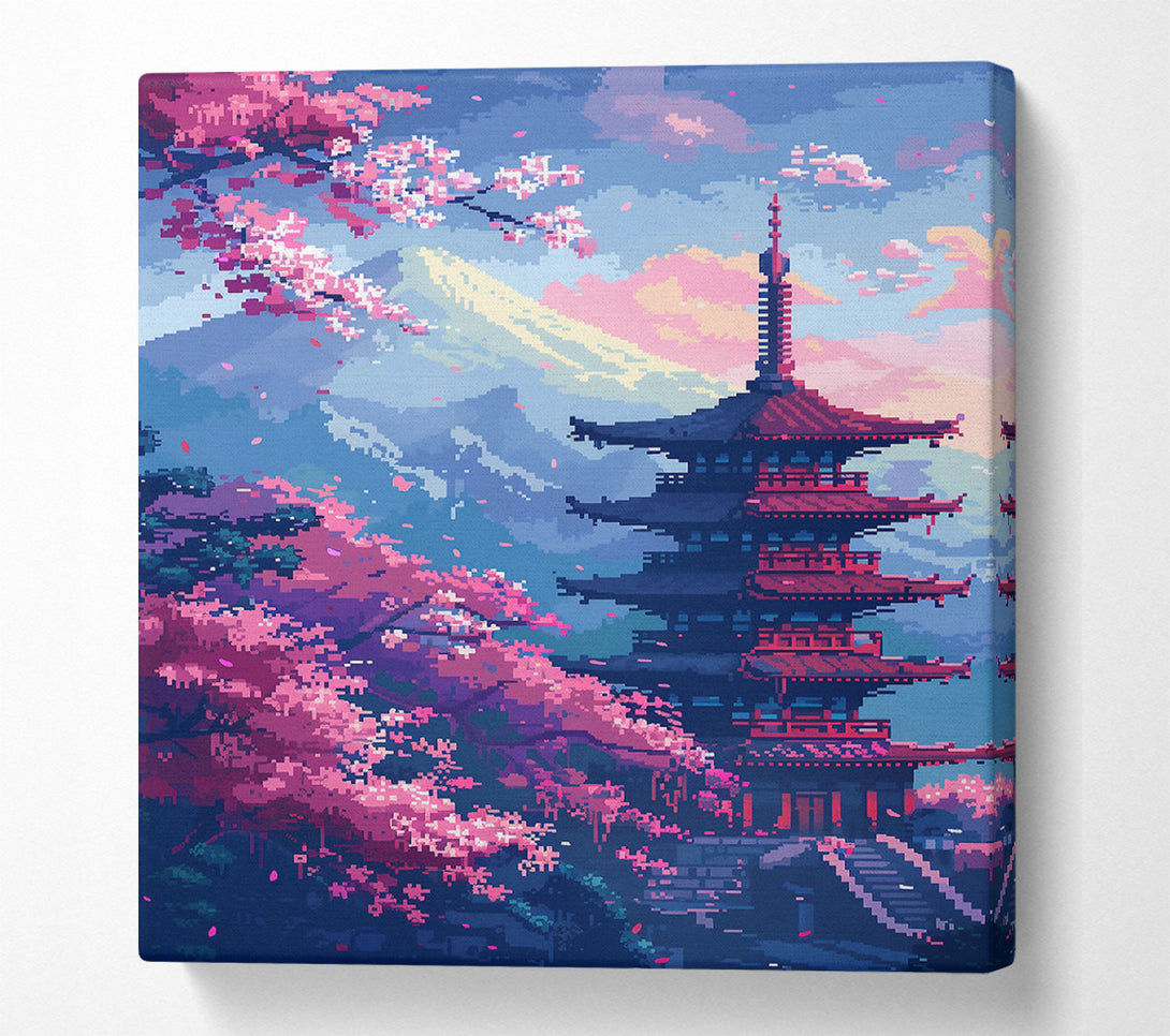  A Canvas Print of Pink Pagoda Dreamscapes Canvas Print