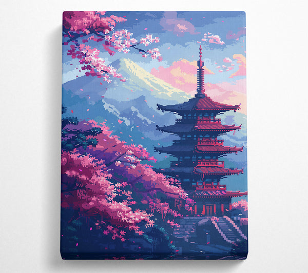  A Canvas Print of Pink Pagoda Dreamscapes Canvas Print