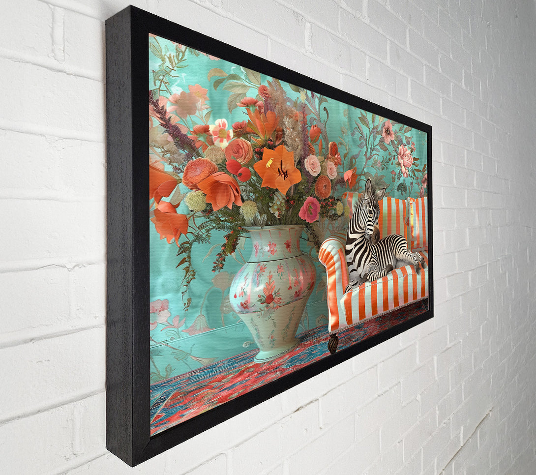 A Canvas Print of Orange Stripes And Stripes Canvas Art