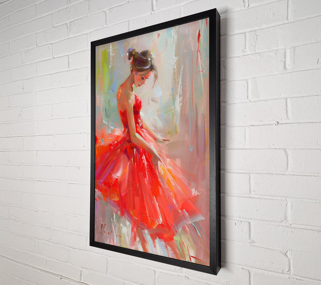  A Canvas Print of Crimson Dream In Red Canvas Print