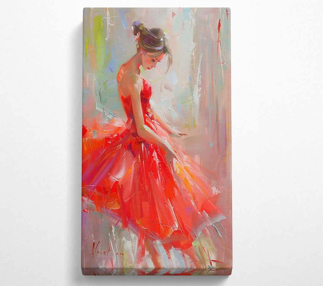  A Canvas Print of Crimson Dream In Red Canvas Print