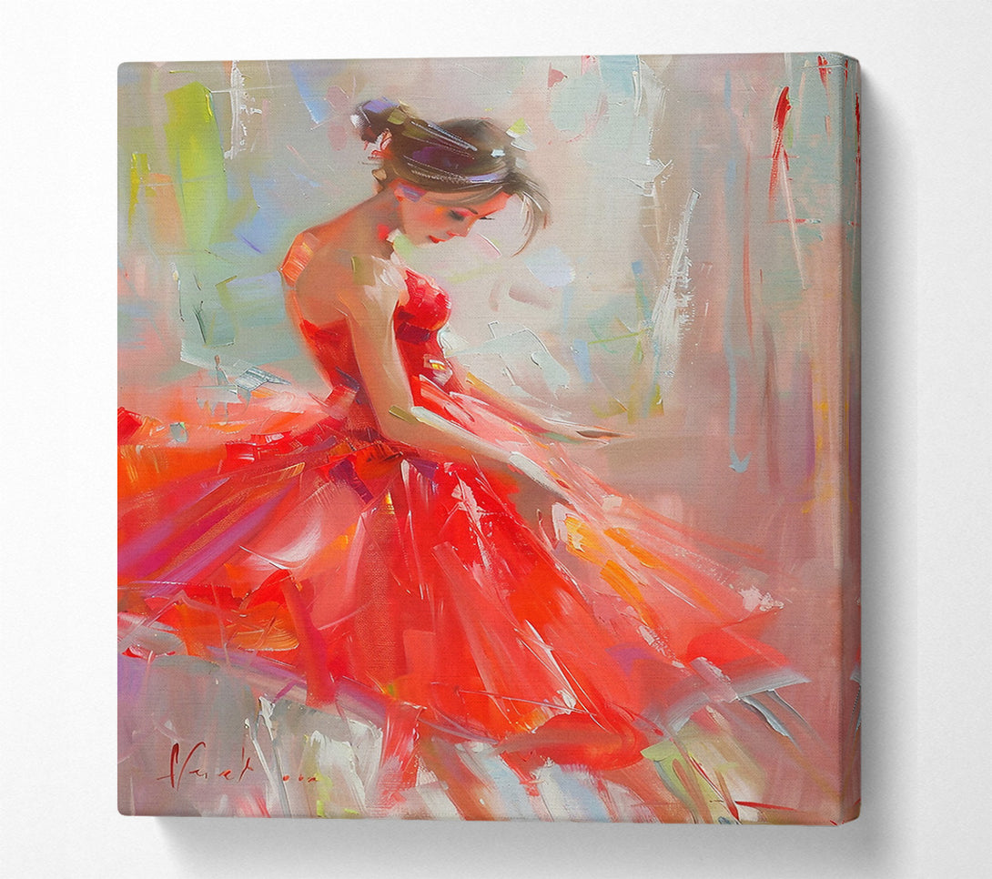  A Canvas Print of Crimson Dream In Red Canvas Print