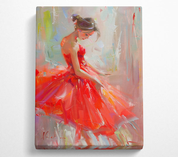  A Canvas Print of Crimson Dream In Red Canvas Print