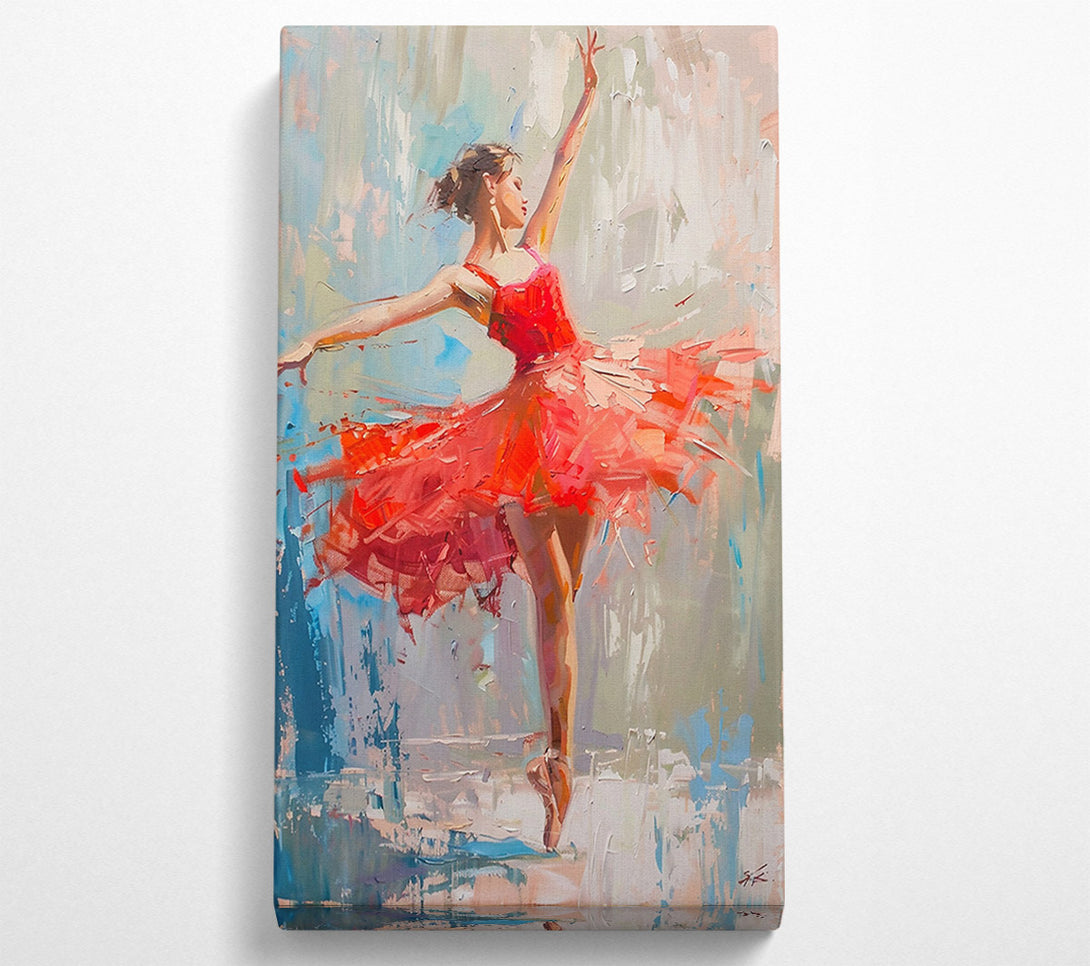  A Canvas Print of Crimson Ballet Grace Canvas Wall Art