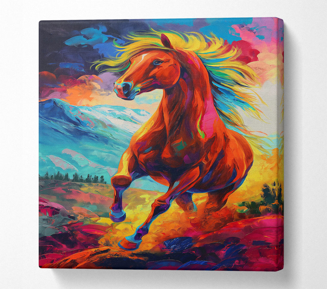  A Canvas Print of Crimson Spirit'S Flight. Canvas Print