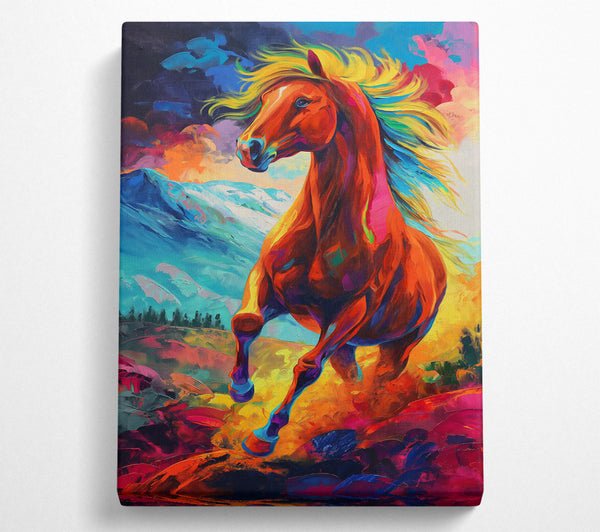 A Canvas Print of Crimson Spirit'S Flight. Canvas Print