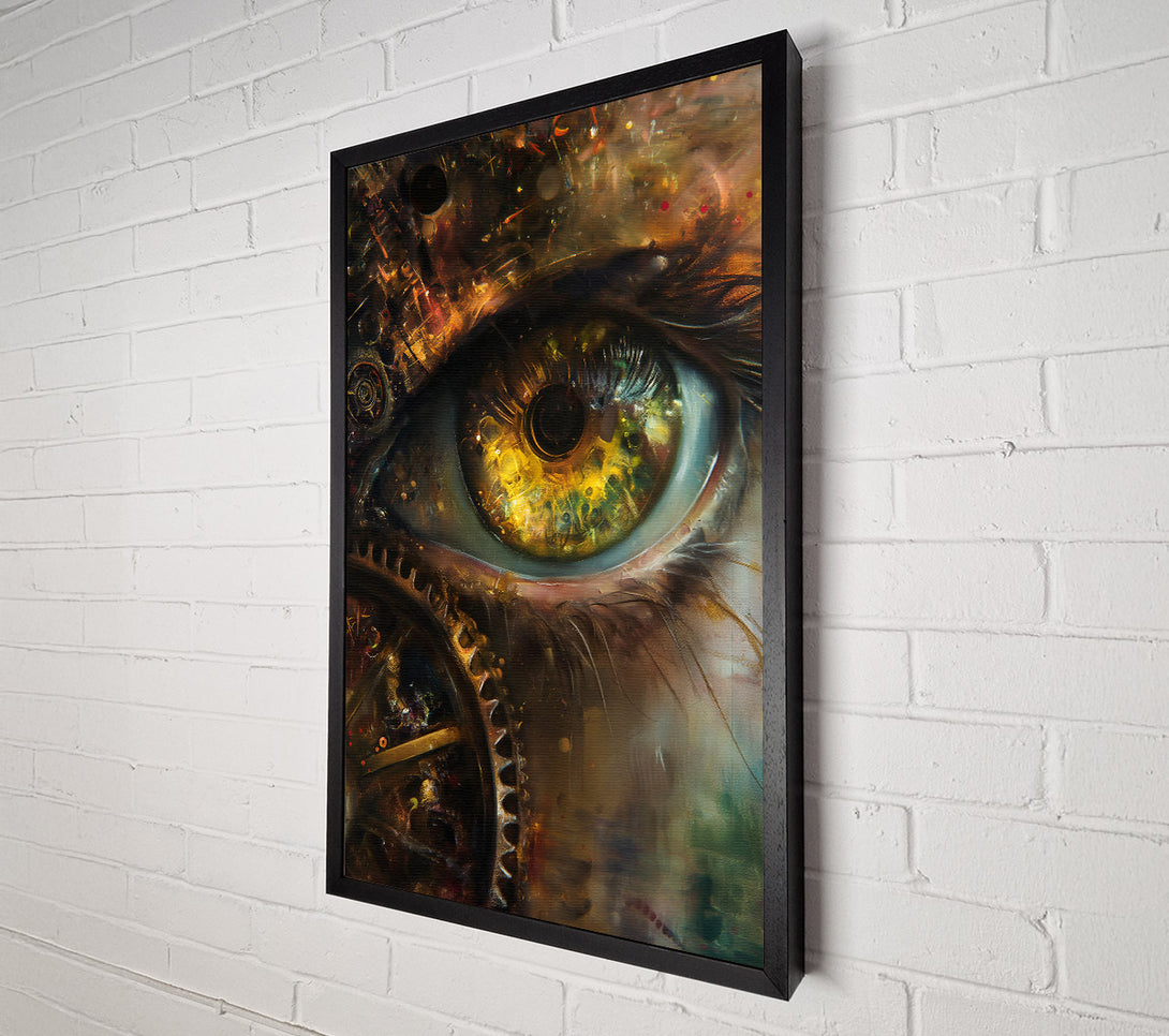 A Canvas Print of Golden Cog Eye Canvas Print