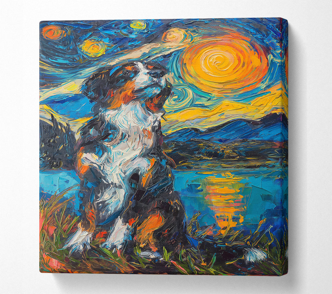  A Canvas Print of Blue Night Dream Canvas Art