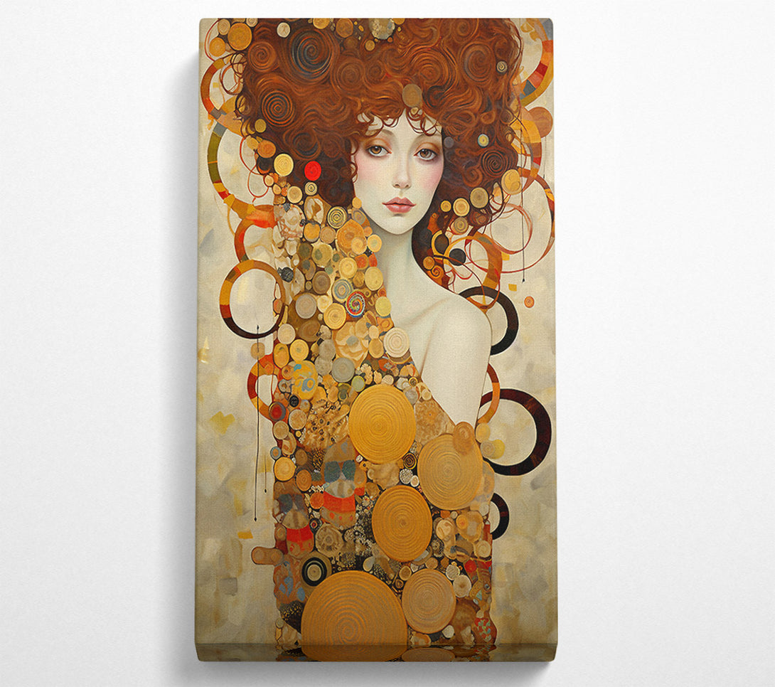  A Canvas Print of Klimt Swirls Canvas Print