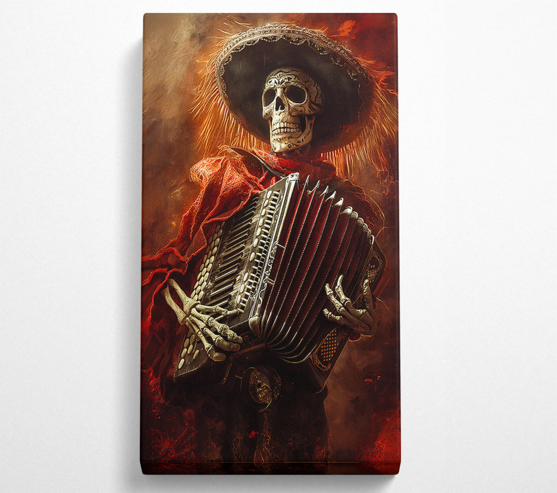  A Canvas Print of Crimson Accordion Death Canvas Art